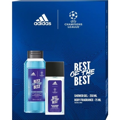 Adidas UEFA Champions League Best of The Best Deo Natural Sprej 75 ml + sprchový gél 250 ml