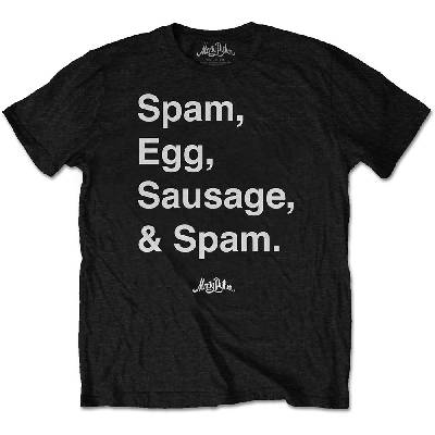 Tričko Monty Python - Spam Čierna XXL
