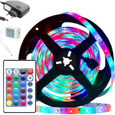Verk 12258 LED pásik RGB 3528 5 m s diaľkovým ovládaním
