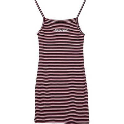 Santa Cruz Strip Logo Emb Dress Black Stripe
