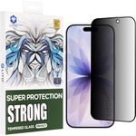 LITO Протектор за iPhone 17 / iPhone 16 Pro - Lito - D+ Max Strong Privacy - Черен