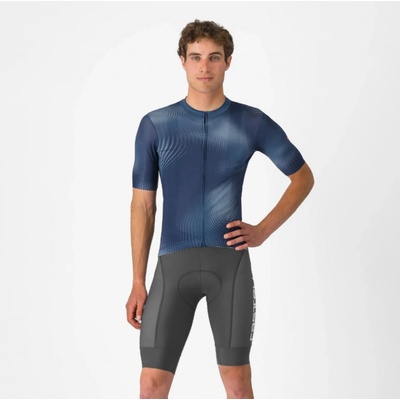 Castelli krátke s trakmi Competizione 2 KIT šedá