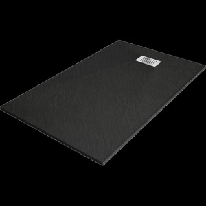 Mexen Hugo правоъгълно душово корито SMC 150 x 80 cm, черен, inox капак - 42708015-X (42708015-X)
