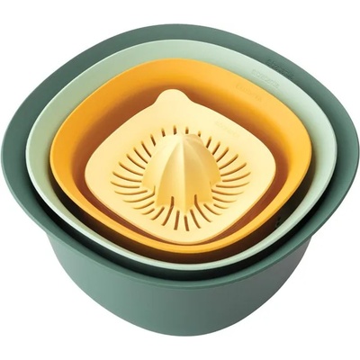 Brabantia Кухненска купа комплект, 4 бр. , с гевгир и изстисквачка за цитрусови плодове, Brabantia (BRAB122262)