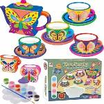 MAKSIK 3D Painting Tea Set