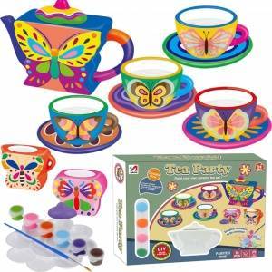 MAKSIK 3D Painting Tea Set