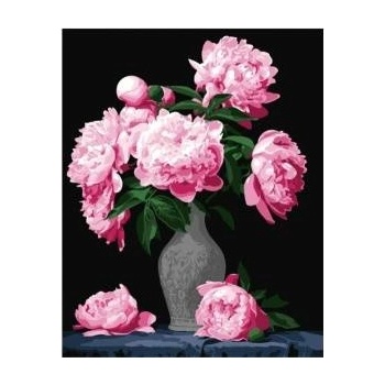 Qbee Paint by numbers - Peony bouquet 40x50cm