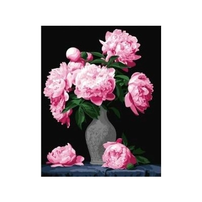 Qbee Paint by numbers - Peony bouquet 40x50cm