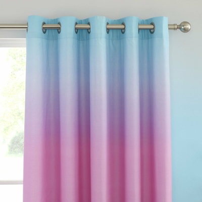 Catherine Lansfield Ombre Rainbow Clouds dětský závěs růžová/fialová
