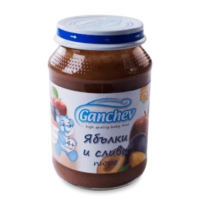 Ганчев пюре Ябълки и сливи
