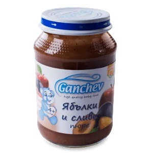 Ганчев пюре Ябълки и сливи