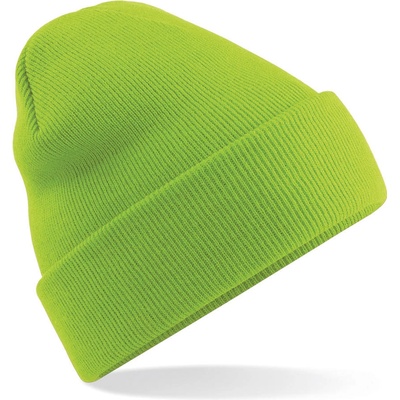 Beechfield zimní čepice Original Cuffed Beanie limetková