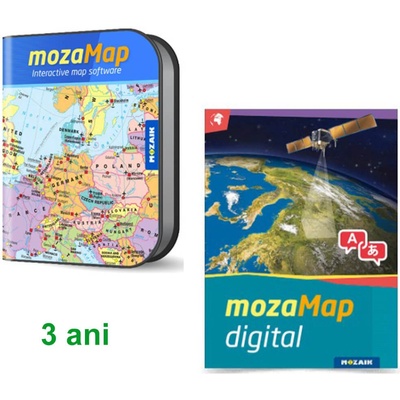 Moza Гимназиални класове - Многоезичен цифров географски атлас, 3 години (ms-4095d-3)
