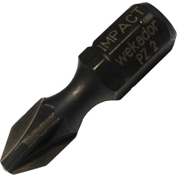 ASW Накрайник бит PZ Pozidriv кръстат ударен, торсионен Wekador - PZ 2, 25 mm, 1/4 inch (1000035996)