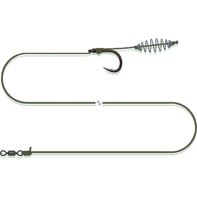 MadCat Náväzec Pellet Paste Rig Sinking 0,75 mm 1,2 mm 55 cm 1/0