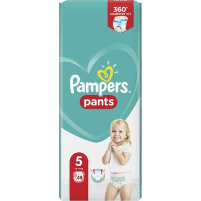 Pampers Бебешки пелени гащи - Pampers 5, 48 броя (1007000171)