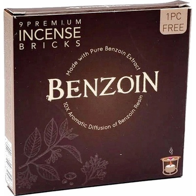 Nefertitis Vonné cihličky Aromafume Benzoin 40 g 9 ks