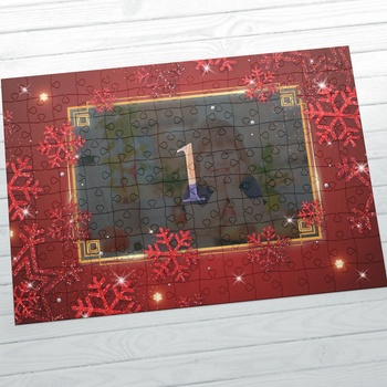 Art gift Картонен пъзел А4 със снимка - Коледна звезда