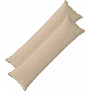 vidaXL Калъфка за възглавница 2 бр. HOUTEN Таупе 40 x 145 см кордурой (917225)