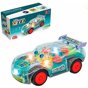 Кола с прозрачен корпус, звук и светлина 999-52