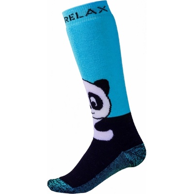 POC Dětské lyžařské ponožky Relax Panda modrá/černá