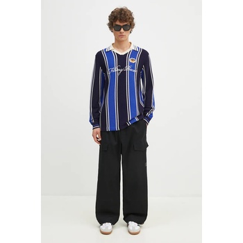 Filling Pieces Пуловер Filling Pieces Knit Football Jersey мъжки в тъмносиньо от лека материя 91099041925 (91099041925)