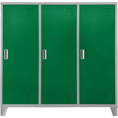 Carmen Метален шкаф Carmen CR-1605-3 JZ - сив / тъмнозелен (3580179_91)