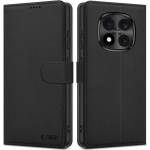 Tech-Protect Кожен Калъф с Джобове за Xiaomi Poco M8 Pro, Tech-Protect Wallet Book Case, Черен (5906302352906)