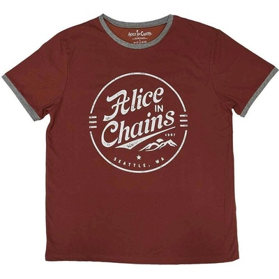 Alice In Chains Circle Emblem Ringer Red XL Риза (AICRG13MR04)