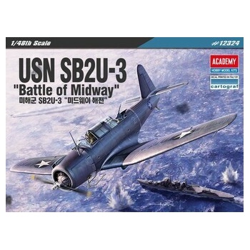 Academy Model Kit letadlo 12324 SB2U-3 Battle of Midway 36-12324 1:48