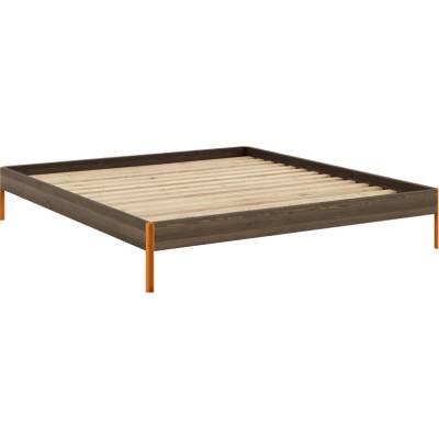 Karup Core bed natural pine borovice / solarorange carob