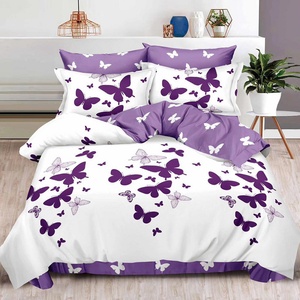 EmonaMall Двулицево спално бельо EmonaMall, 6 части - Модел S9716 (S9716-66666d)