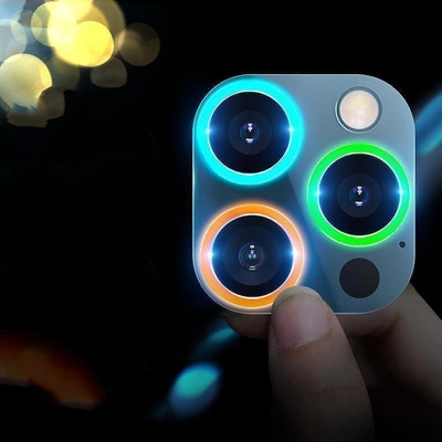 SES 3x Svítící ochranné sklo pro objektiv fotoaparátu a kamery pro Apple iPhone 13 Pro Max žluté- 2+1 zdarma 11226 – Hledejceny.cz