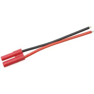 Revtec Позлатен конектор 4.0mm мъжки с кабел 14AWG 10cm