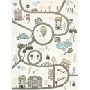 Nej-koberce Lima 9376A uličky krémový / světle šedý