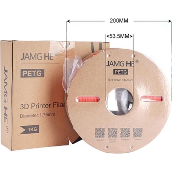 3izmerno / jamg he Филамент PETG 3IZMERNO/Jamg He за FDM 3D Принтери, 50-250mm/s, 1.75mm, 1kg,