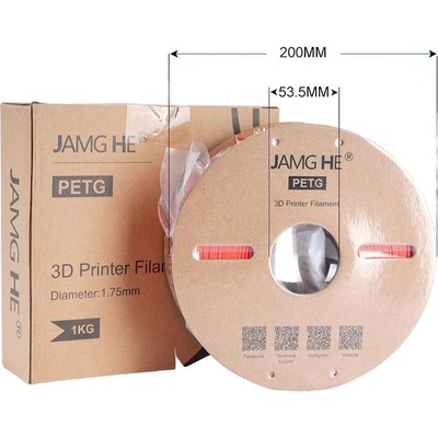 3izmerno / jamg he Филамент PETG 3IZMERNO/Jamg He за FDM 3D Принтери, 50-250mm/s, 1.75mm, 1kg,