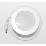  Led панел за вграждане стъкло - кръг, 12 w бяла светлина с led драйвер