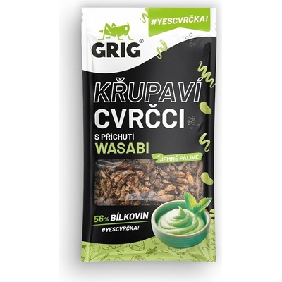 Grig křupaví cvrčci wasabi 13 g