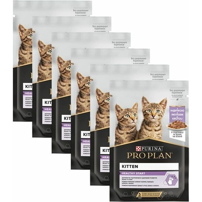 Pro Plan Kitten Healthy Start krůta ve šťávě 6 x 85 g