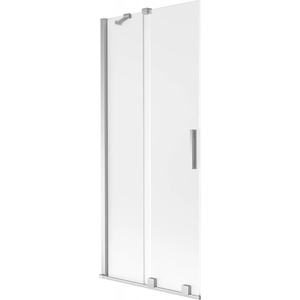 Mexen Velar параван за вана с 2 плъзгащи се крила 80 x 150 cm, матиран, хром - 896-080-000-31-01 (896-080-000-31-01)