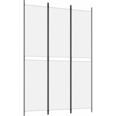 vidaXL Paraván textilní 150 × 220 cm bílý 3dílný 350242