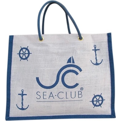 SEA CLUB Taška jutová námořnická plážová/nákupní