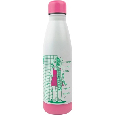 Squid Game Thermo Water Bottle Young hee Blue & White Print 500 ml