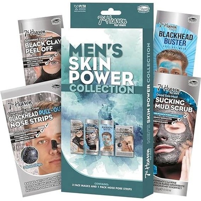 7th Heaven Комплект Men's Skin Power, 4 части