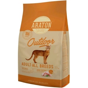 ARATON Cat Adult Outdoor Poultry 1, 5 kg