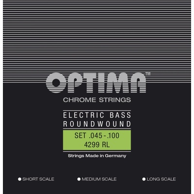 Chrome Strings. Round Wound Short Scale sada 4-Strings