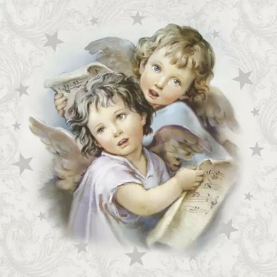 Daisy SDGW 016601 Two Christmas Angels servítky 33x33cm 3V 20ks