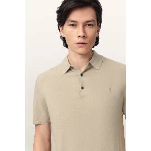 AllSaints тениска с яка мъжка от вълна MODE (M086KB) - answear - 234,50 лв