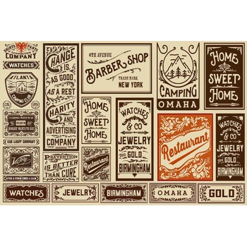 DIMEX ART s. r. o Флизелинов фототапет стари рекламни плакати 375 x 250 см